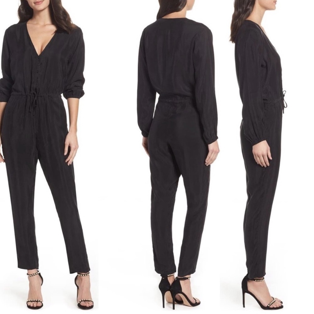 knot sisters Elizabeth Jumpsuit Size S Goth Grunge Whimsygoth Glam Black